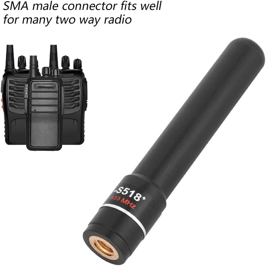Bewinner HH-S518+ SMA-Male Short Antenna for Two Way Radio 2dBi Dual Band Two Way Radio Antenna Soft Short Antenna with 144/430MHz Frequency for Vertex Handheld Radfor iOS - Image 5