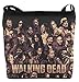 Polyester Fabric Oxford Fabric Ladies Sling Cross Body Shoulder Bags with The Walking Dead Characters Print.