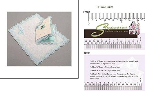 Dollhouse Miniature Blanket And Baby Book