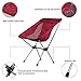 Lightweight Portable Folding Camping Chairs, 330 lbs Capacity Backpacking Beach Chair w/ Carry Bag Compact Heavy Duty Outdoor Travel Sports Lawn Chairs Unique for Hiking Fishing Picnic Red - ALPRANG