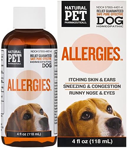 Tomlyn Natural Pet Dog Allergies Homeopathic Supplement Water Additive, 4-oz bottle