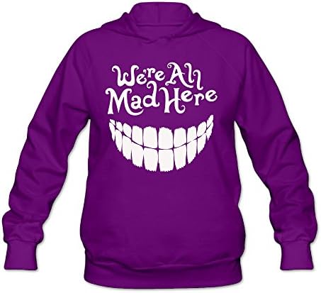 RABBEAT Women's Sweater We Are All Mad Here Size S Purple