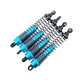 LNL Alloy Dampers (4) - 110mm Oil Shocks for 1:10 Rc Crawlers Suit Axial Blue