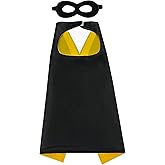 Dajiahao Superhero Kids Capes and Masks - Halloween Costume Cape 4-10 Year for Kids Cape Toy for Boys