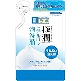 Rohto Hadalabo Gokujyun Super Hyaluronic Acid Deep Moisturizing Cleanser Refill 140ml (Japan Import)
