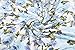 Hotouch Womens Slim Floral Pencil Short Sleeve Wear to Work Business Dresses(Blue,M)