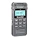 Digital Voice Recorder by EchoAMZ, 8GB Sound Audio Recorder Dictaphone for Meetings Lectures, USB, Voice Activated, Double Microphone, Metal Casing