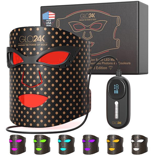 GLO24K LED Face Mask Light Therapy