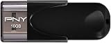 PNY Attaché 4 16GB USB 2.0 Flash Drive Capless Design Read 25MBs Write 8MBs