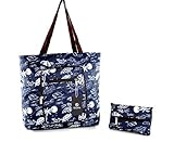 Shanta Foldable Tote Bag for Women-Top Zipper