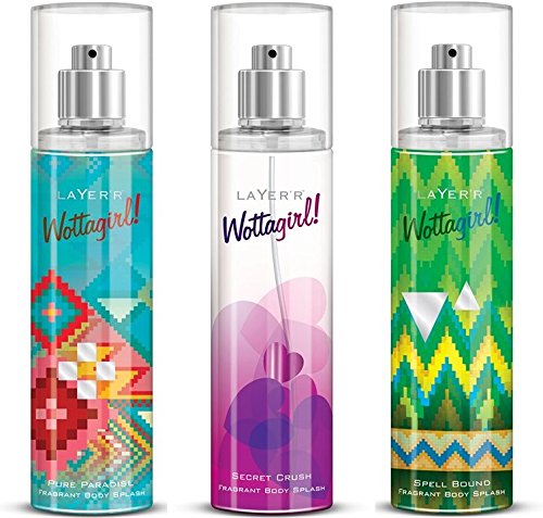 Buy Layer R Wottagirl Pure Paradise Secret Crush Spell Bound Body Spray Combo Of 3 Online At Low Prices In India Amazon In