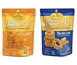 Sonomo Creamery Mr. Cheese O's Real Cheese Snacks Cheddar & Parmesan Gluten Free 1oz (Pack of 2)