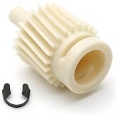 Speedometer Drive Gear for Ford Mustang 1983-1998 T5 or T45 Transmission, 23 Tooth Recalibration Gear, 3.73/4.10 Gears, White