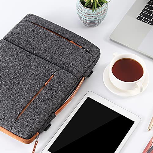 DOMISO 17 Inch Laptop Sleeve Shoulder Bag WaterResistant Protective