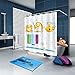 SPPRANDOM Maxwelly 3D Cute Shower Curtain Funny Expression Emoji Bathroom Shower Curtain with Hooks for Kids and Adults - Polyester Wateproof 72-Inch by 72-Inch