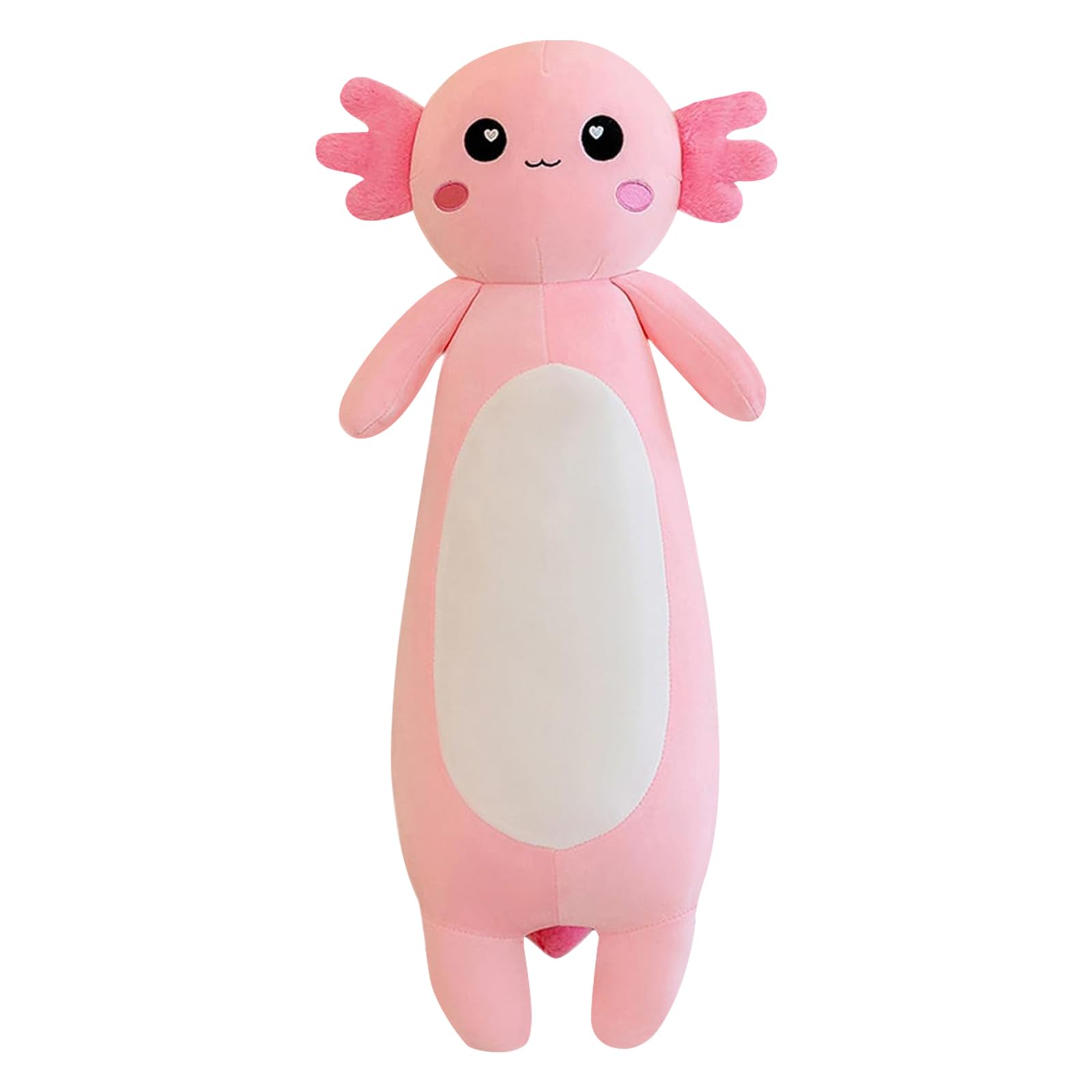 Long Axolotl Plush Pillow - Plush Axolotl Stuffed Animal Body, Pink Kids Plush Sleeping Cuddle Pillow Doll, Salamander Plush Toy anime plush for Girl & Boy (70 cm/27.55 in)