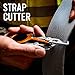 LEATHERMAN, Raptor Emergency Response Shears with Strap Cutter and Glass Breaker, Black-Orange with Utility Holster (FFP)