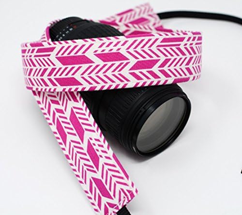 Hot Pink Sun Print - SLR / dSLR Camera Strap - Nikon / Canon / Sony / Olympus / Samsung / Pentax