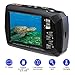 Ivation 20MP Underwater Shockproof Digital Camera & Video Camera w/Dual Full-Color LCD Displays – Fully Waterproof & Submersible Up to 10 Feet (Blue)