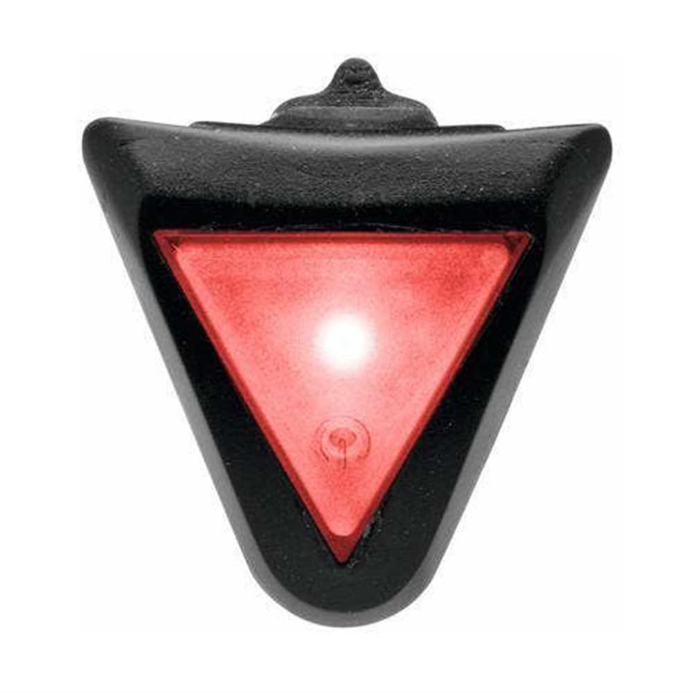 uvex Plug-in LED XB039 - Suitable for uvex i-vo, uvex Air Wing & Finale Junior - Two Different Light Modes (Continuous or Flashing) - Black-Red - One Size