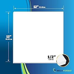 Mega Format Expanded PVC Plastic Sheets - 12" X