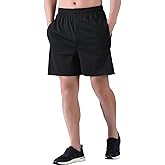 Zoulee Men's Lightweight Athletic Shorts Quick Dry Workout Sports Shorts 7"/ 5"/ 9" with Front Fly