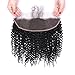 Ainmeys Curly Wave Wigs Virgin Brazilian Water Wave Wigs None Lace Front Wigs Human Hair Wigs 150% Density Glueless Machine Made Wigs For Black Women (20inch, jet dark wigs)