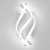 DELIPOP Wall Sconces, Modern Wall Sconce, 6500K Cool White Indoor Wall Light, Acrylic LED Wall Lights for Bedroom, Bathroom, 