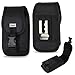 Heavy Duty Rugged Canvas Case with Velcro Locking Clip Closure and Metal Clip on the back for Kyocera Brigadier. Also has canvas belt loop underneath the clip. Perfect for Motorcycle Riders.