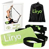Yoga Strap with Loops - Stretching Strap - Exercise&Physical Therapy Band - Stretch Out Strap to Increase Flexibility for Pilates, Ballet, Dance -Therapists & Athletic Trainers Choice by Liryo