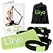Liryo Yoga Strap with Loops - Include Cooling Towel, Exercise Poster, e-Book & Carry Bag