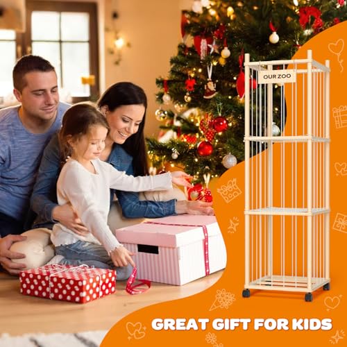 Stuffed Animal Storage: Stuffy Storage with Mesh Net, Plush Toy Organizer with Wheels, Space-Saving Stuffed Animal Zoo for Kids Room or Nursery(XL)
