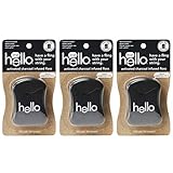 Hello Oral Care Activated Charcoal Infused Floss, Vegan Wax, Natural Peppermint flavor, 3Count