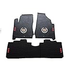 Amooca Liners Custom Fit Heavy Duty Full Set Floor Mat FloorLiner for Select Cadillac SRX Models (Black)