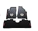 Amooca Liners Custom Fit Heavy Duty Full Set Floor Mat FloorLiner for Select Cadillac SRX Models (Black)