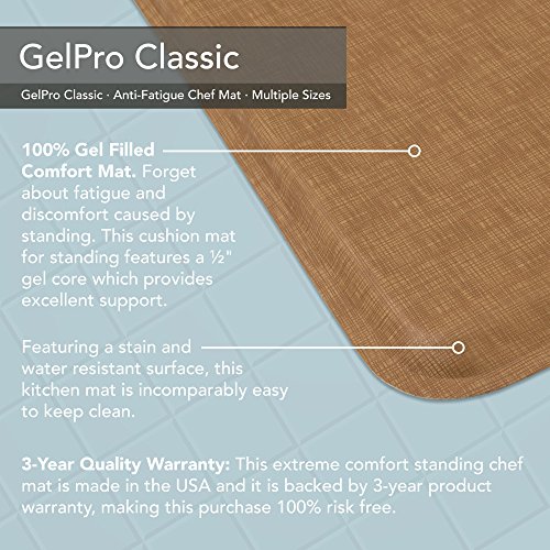 GelPro Classic AntiFatigue Kitchen Comfort Chef Floor Mat, 20x36