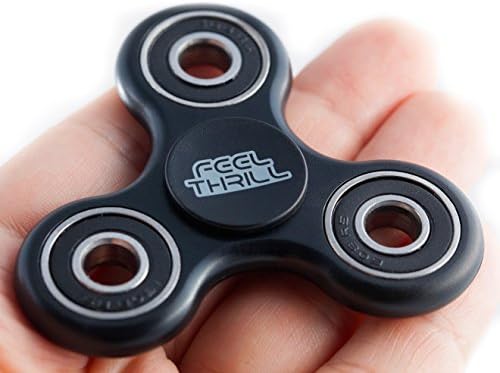 Premium Feel Thrill Stress Relieve Fidget Spinner Toy - Made Of Plastic - Perfect For Kids &amp; Adults - Ideal For People With OCD, ADHD &amp; Autism