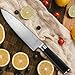 MICHELANGELO 8 Inch Chef Knife with Etched Damascus Pattern, High Carbon Stainless Steel Japanese Knife, Chef Knife for Kitchen - 8 Inch, Etched Damascus Pattern