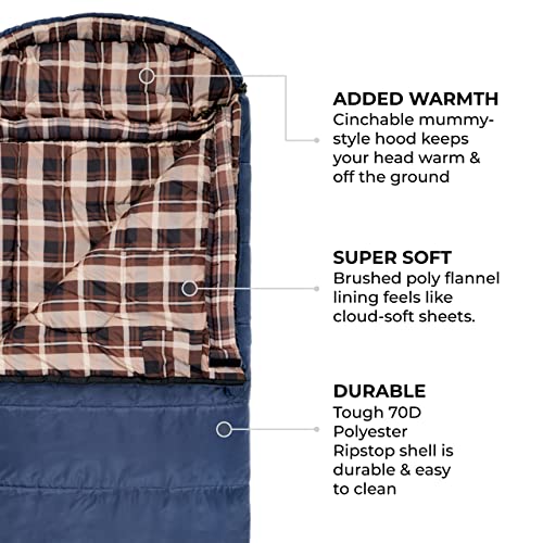TETON Sports Celsius XL 32C/25F Sleeping Bag; Cold Weather Sleeping