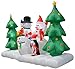 Impact Canopy Inflatable Outdoor Christmas Decoration, Lighted Snowman Family, 8 Feet Wide
