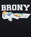 My Little Pony Brony Swoosh Color Black Mens T-Shirt Tee (Mens Small)