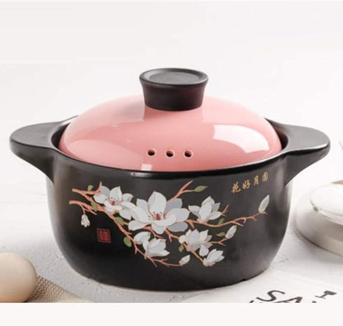MultiSize Ceramic Casserole with Lid, Ceramic Pot Casserole Thickened