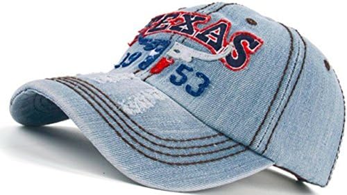 Texas Hat Denim Cap - Distressed Hat - Hot Texas 1953 Football Vintage Denim Baseball Hat - Trucker Hat