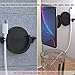 pzoz Phone Car Mount Compatible for Collapsible Grip Socket, 2 Pack Adhesive Silicone Stand for Mount Charging Cable Holder Wire Clip Cord Organizer for Car, Office, Kitchen, Wall (Black)