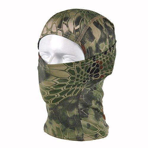 RJXuan Ninja Full Face Mask Military Balaclava Full Face Head Mask Mandrake Kryptek MR