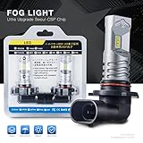 DWVO 9006 HB4 DRL Fog light Led Bulbs,Ultra Upgrade SEOUL CSP Chipset 800LM 6000K 12V-24V Replacement Headlight Bulb Xenon White (Pack of 2)