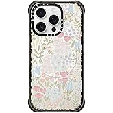 CASETiFY Ultra Impact iPhone 16 Pro Case [Strong Slim / 11.5ft 5X Militray Grade Drop Protection/Compatible with Magsafe] - Eleanor - Clear Black