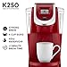 Keurig K250 Coffee Maker, Single Serve K-Cup Pod Coffee Brewer, With Strength Control, Imperial Red