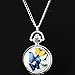 YouYouPifa Special Cute Enamel Small Pendant Pocket Watch (Silver/Butterfly)