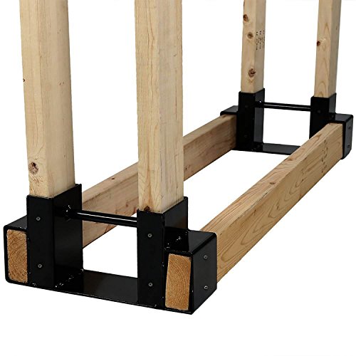 RuggedMade Firewood Log Rack Bracket Kit, Adjustable Wood Drying Steel Holder - Thumbnail 7